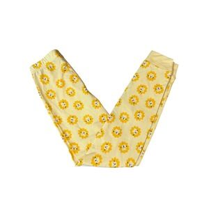 NEW Hanna Andersson Size 6-7 Yellow Lion Long‎ Pajama Pants Animal Stretch